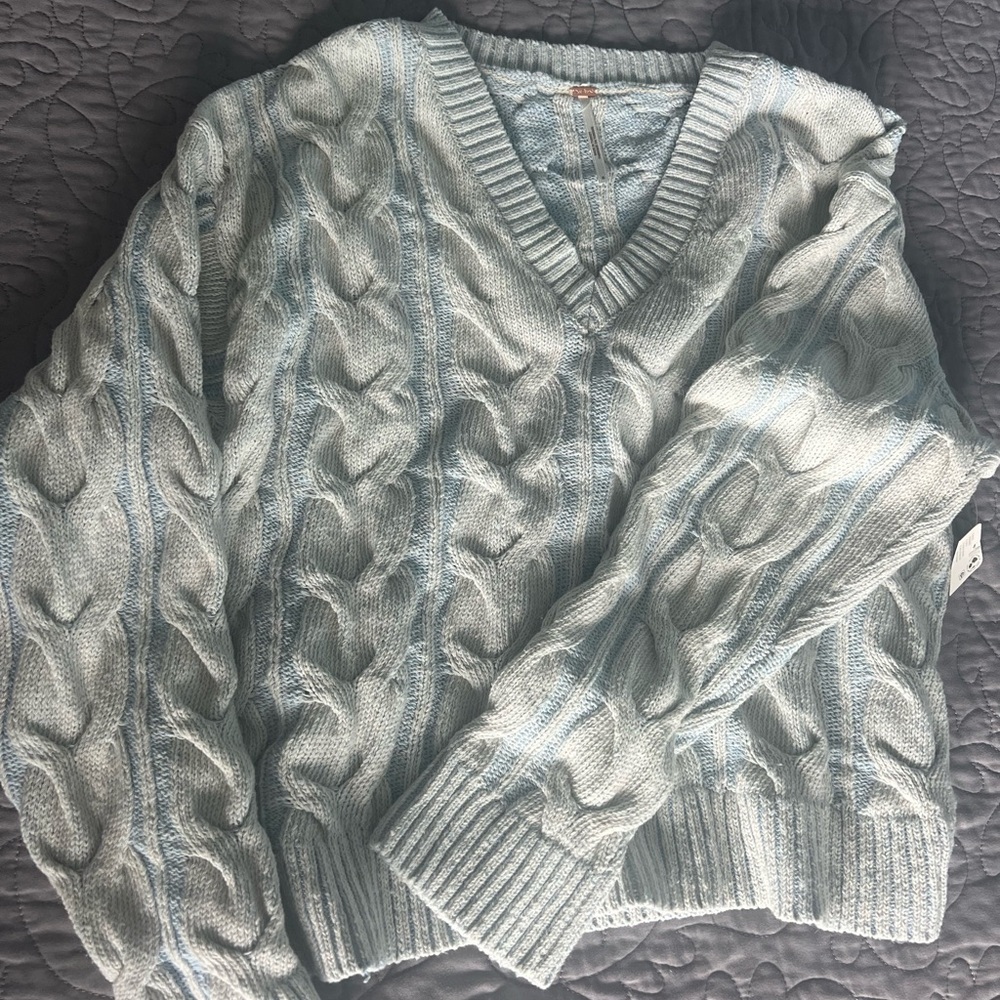 Free People Sweater! New! Light Blue